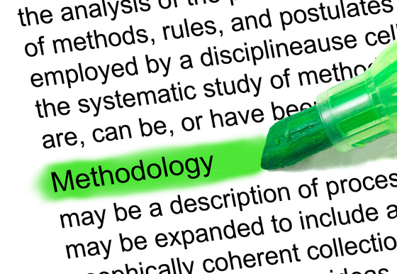 methodology definition abstract marked in dictionary